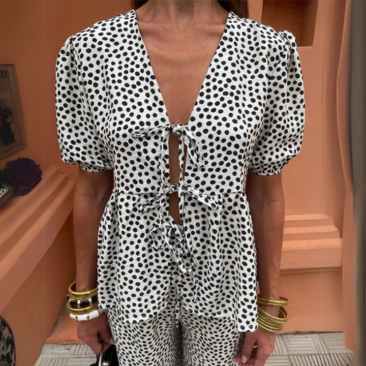 Liora – Ensemble deux pièces d'été à imprimé tendance