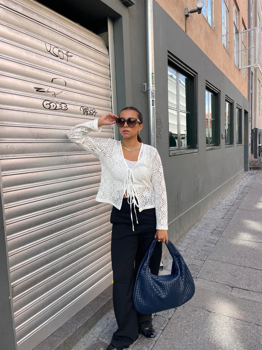 Solenya – Sac à main tissé en cuir vegan