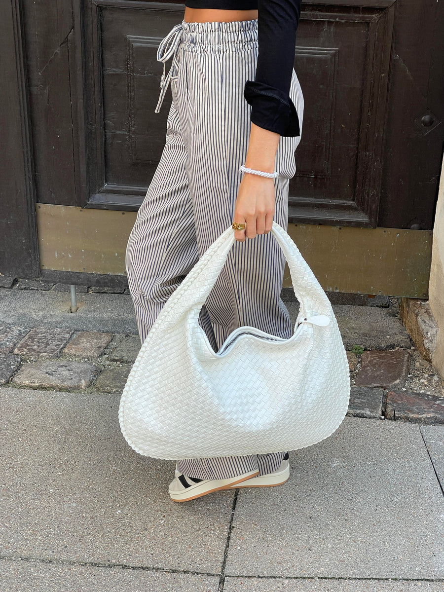 Solenya – Sac à main tissé en cuir vegan
