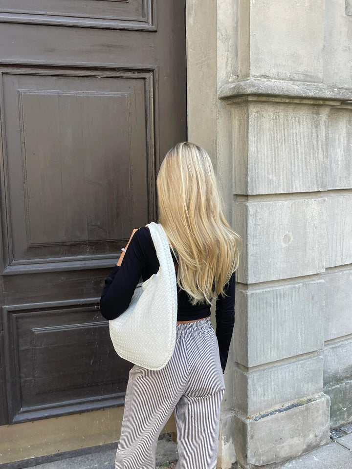 Solenya – Sac à main tissé en cuir vegan