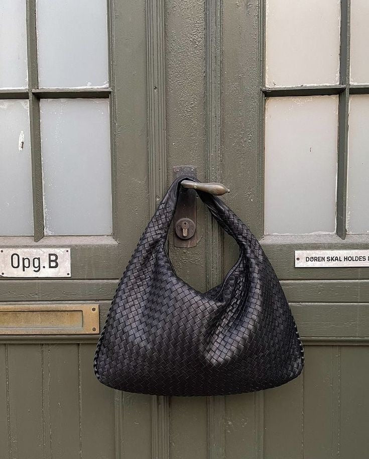 Solenya – Sac à main tissé en cuir vegan