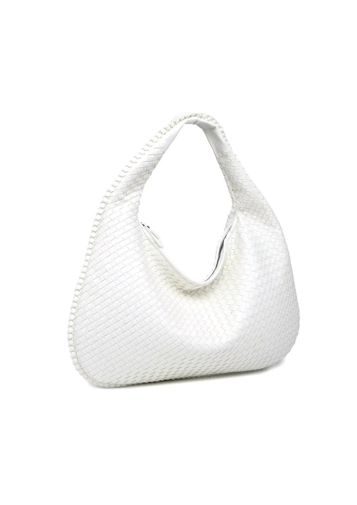 Solenya – Sac à main tissé en cuir vegan
