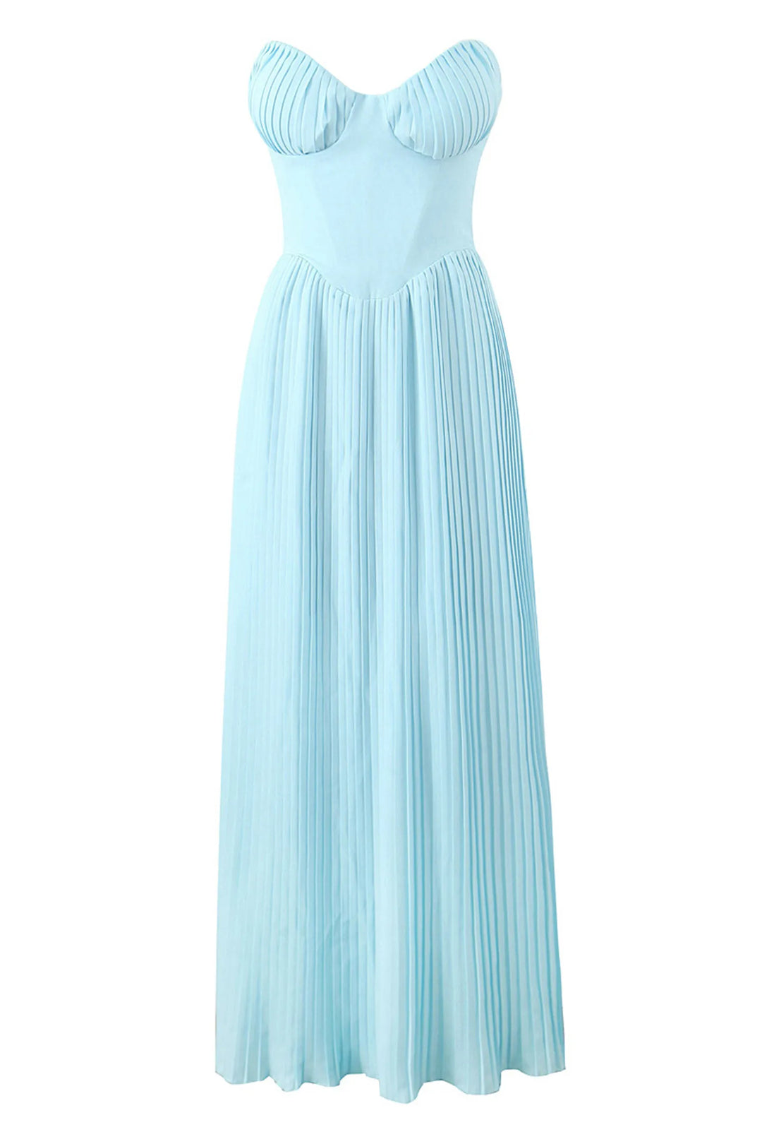 Serel – Strapless Maxi Dress met Schelpplooien