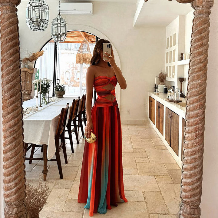 Isla – Strapless maxi-jurk met A-lijn pasvorm
