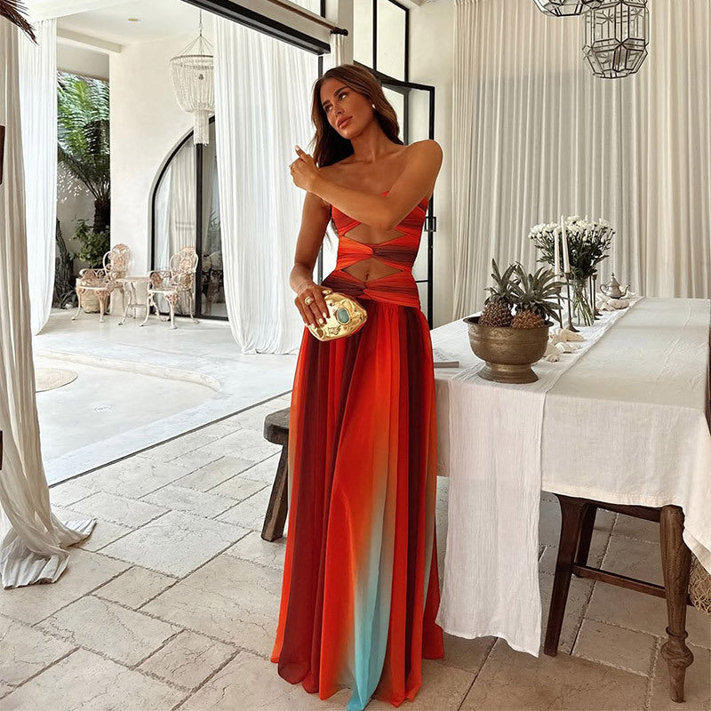 Isla – Strapless maxi-jurk met A-lijn pasvorm
