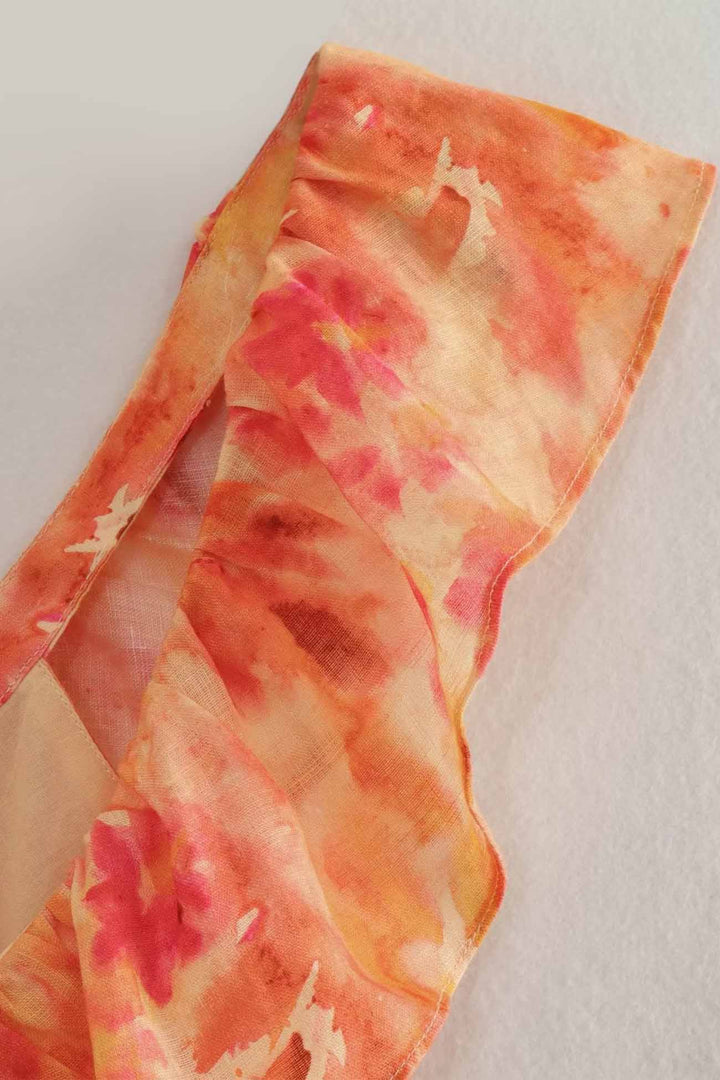 Amelora – Robe romantique à volants et imprimé floral
