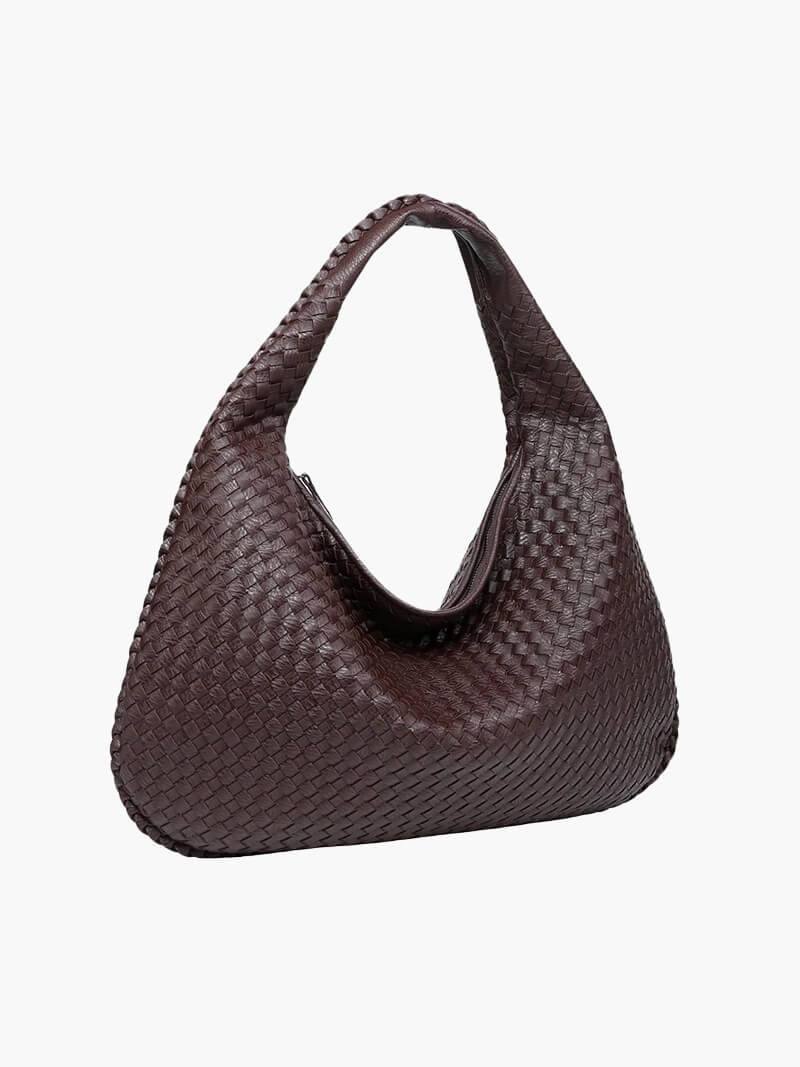 Solenya – Sac à main tissé en cuir vegan