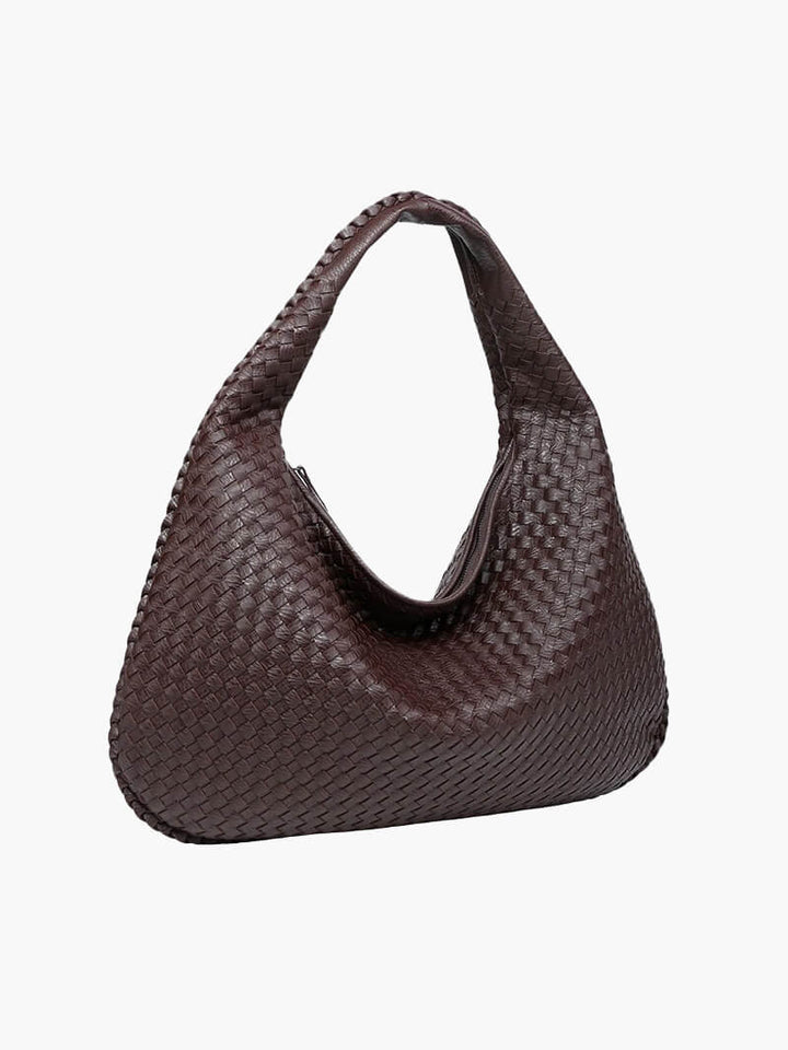 Solenya – Sac à main tissé en cuir vegan