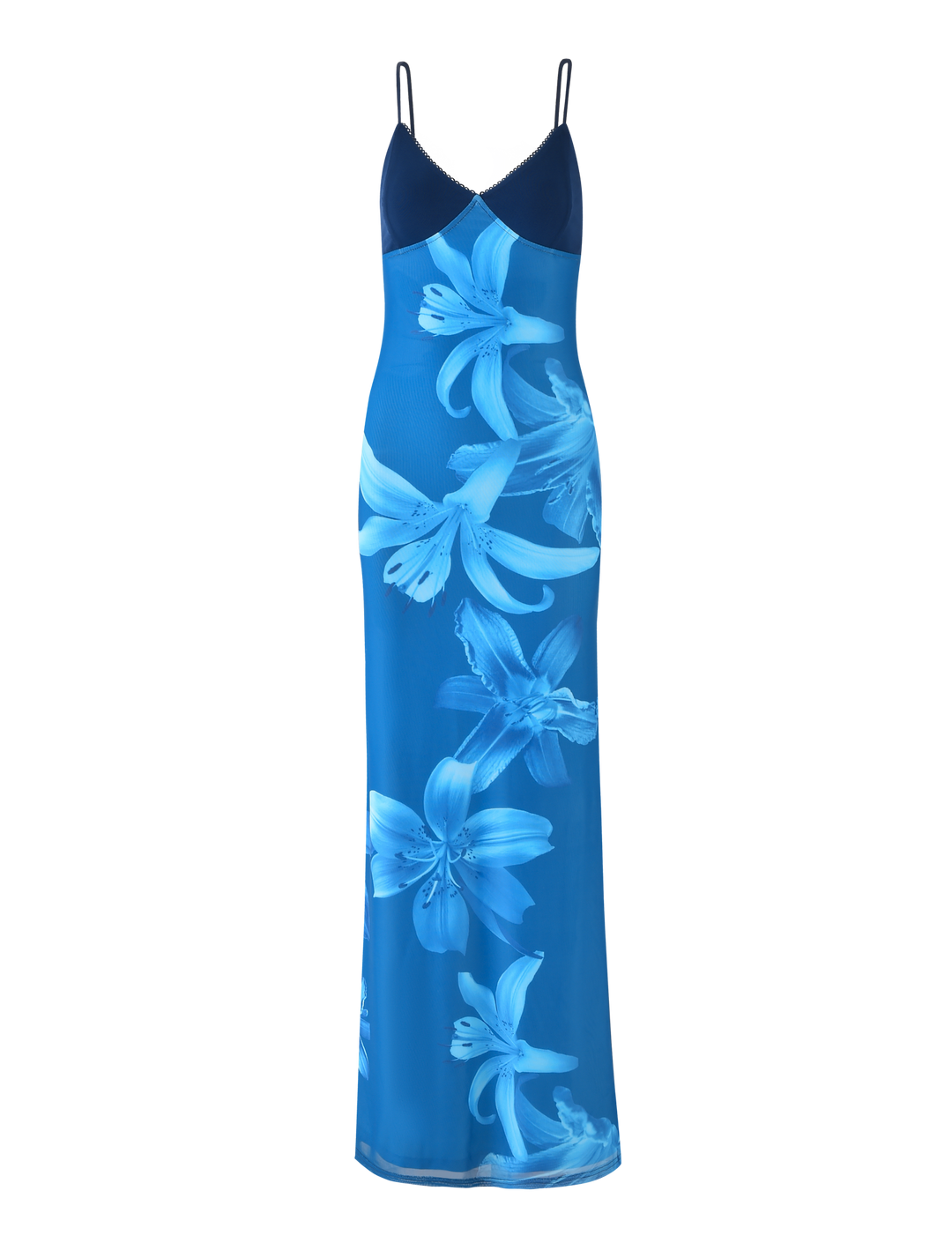 Meshira – Robe longue à imprimé orchidée