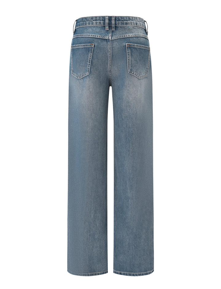 Maevin – Jean droit bleu moyen