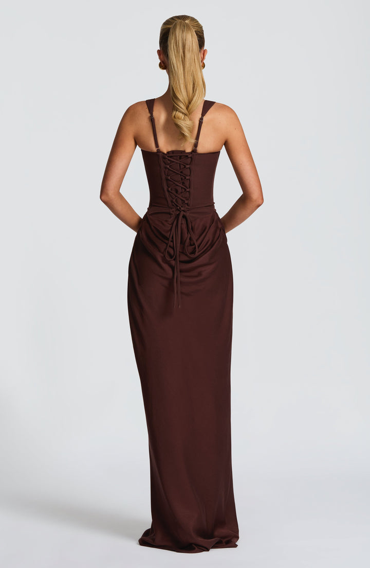 Nirelle Maxi – Bodycon Maxi Dress with Pleats
