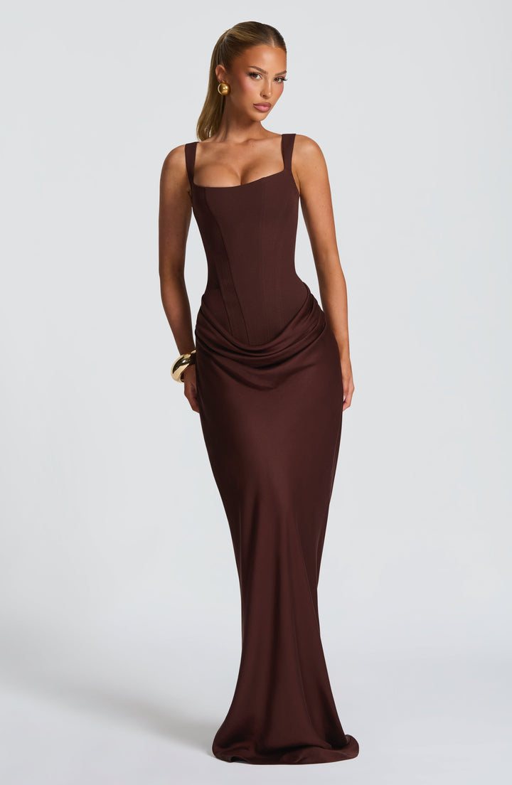 Nirelle Maxi – Bodycon Maxi Dress with Pleats