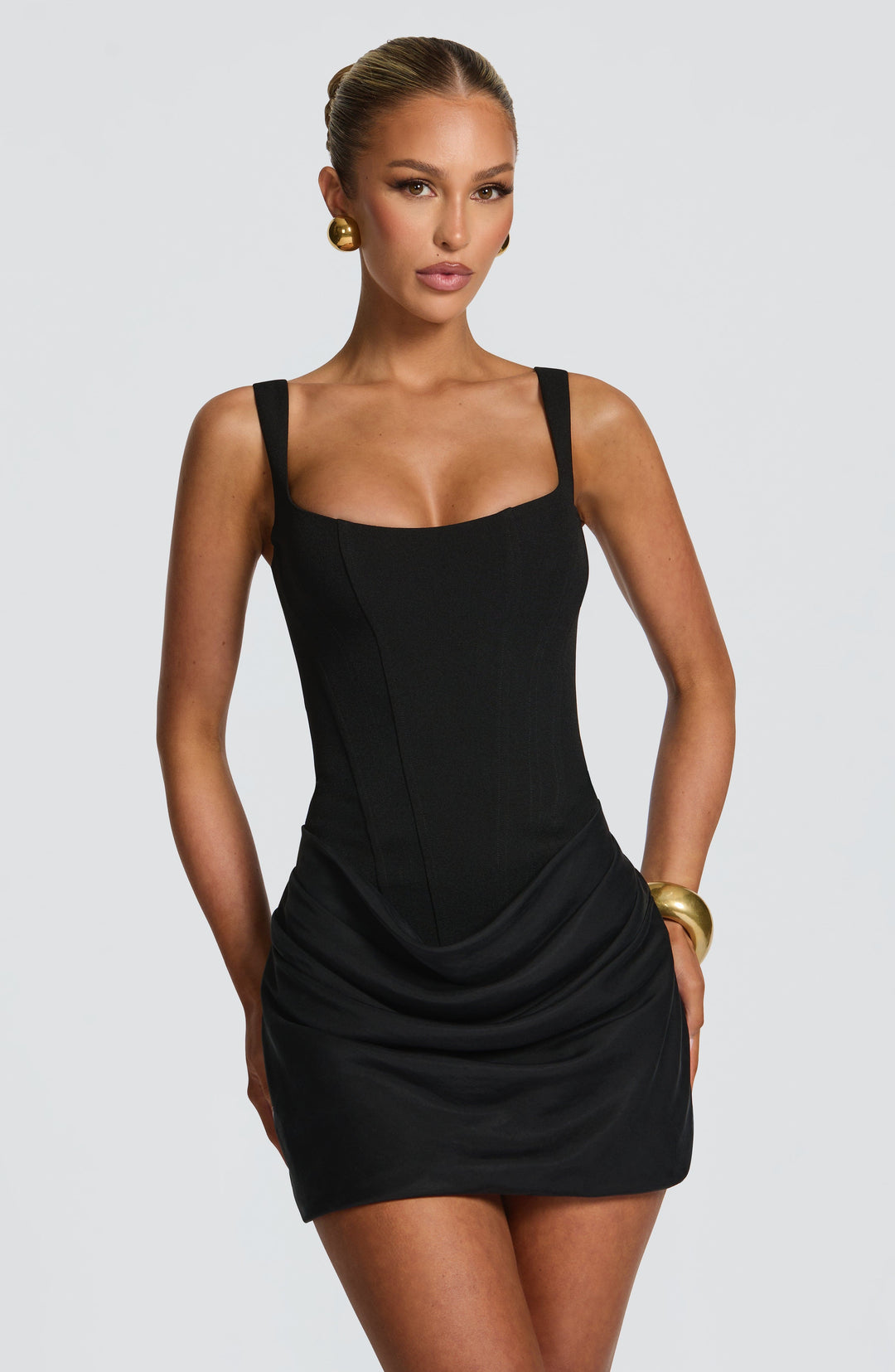 Nirelle – Tight Mini Dress with Pleats