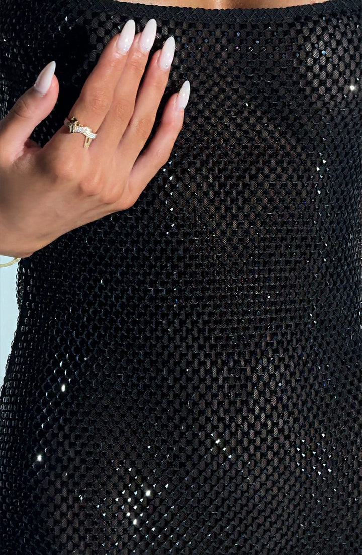 Vivienne – Elegante mini glitterjurk