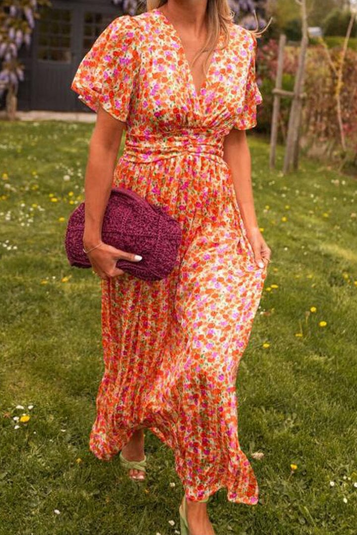 Serina – Maxi dress with V-neck and elegant flow